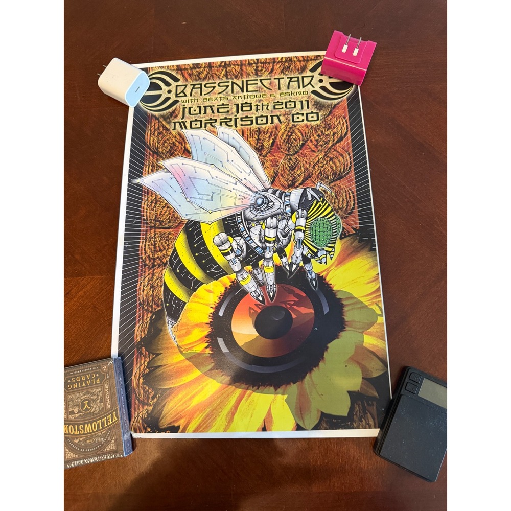 Bassnectar Red Rocks 2011 Concert Poster Beats Antique Eskmo Morrison CO